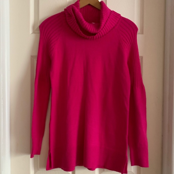 Time And Tru Women’s Pink Cowl Neck Sweater Size Small (4-6) - Picture 14 of 17